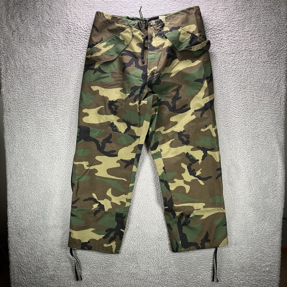 Military Pants Mens Medium Regular Trousers Cold Weather Camo Goretex NWOT
